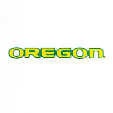 Oregon, 10", Logo Letters, Decal